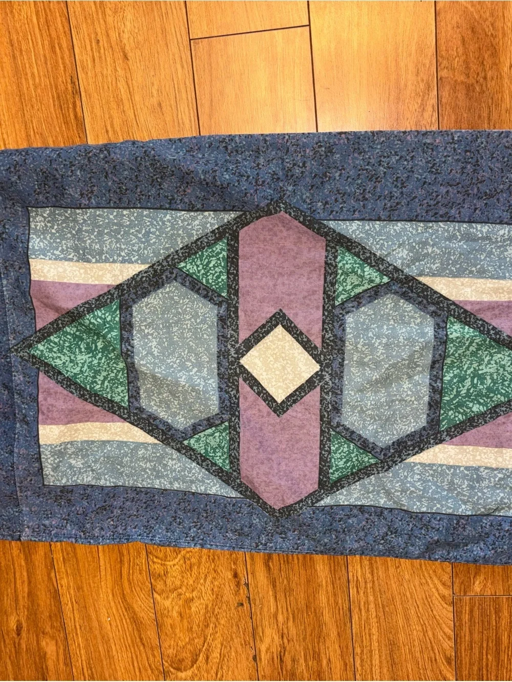 Vintage 80s Mosaic pillowcase